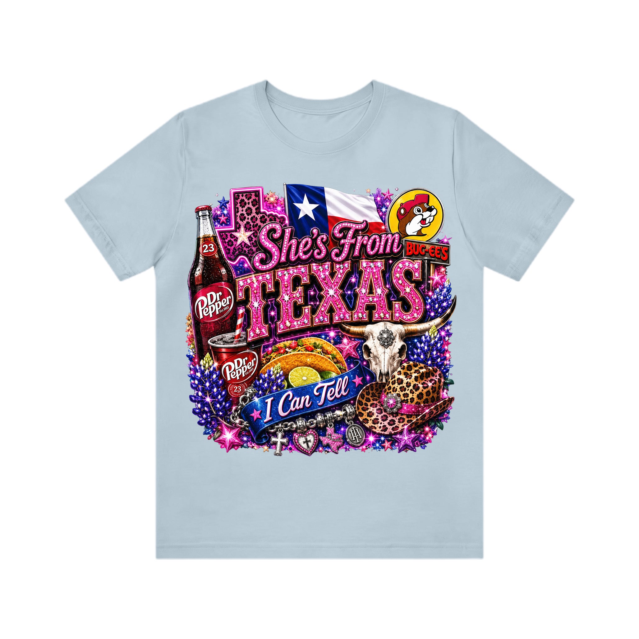 Shes from texas i can tell Unisex T-shirt