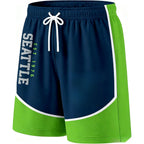Football Fans Board Shorts With Lining Men Swim Trunks