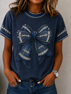 Women's Football Print T-shirt