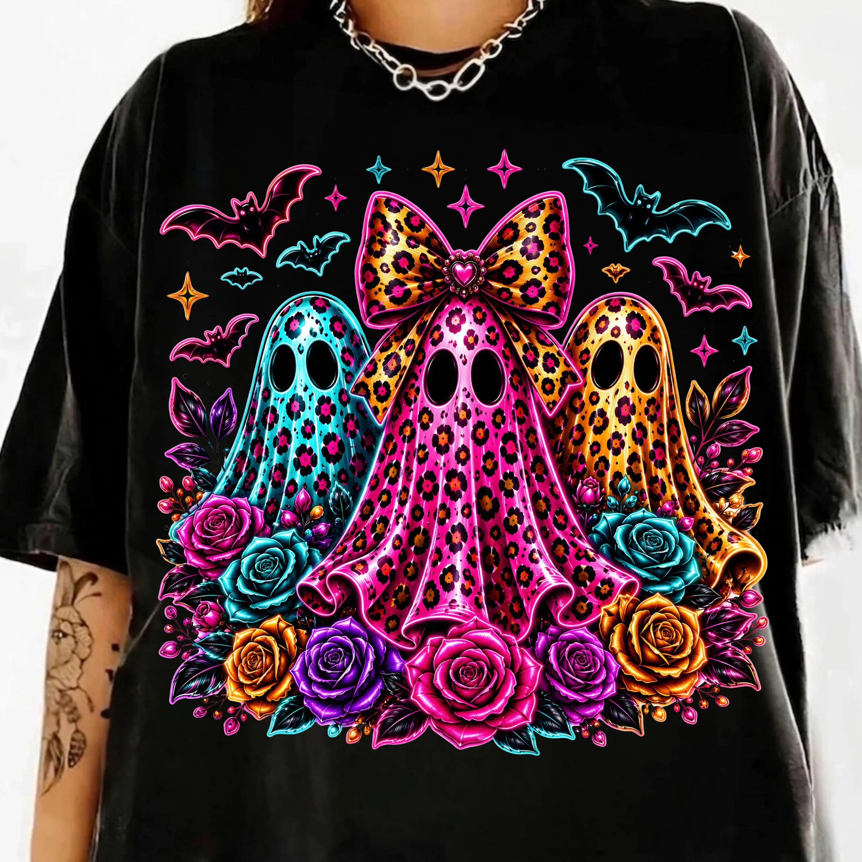 Leopard Ghost Halloween Shirt