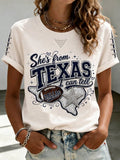 Women's Football Print T-shirt