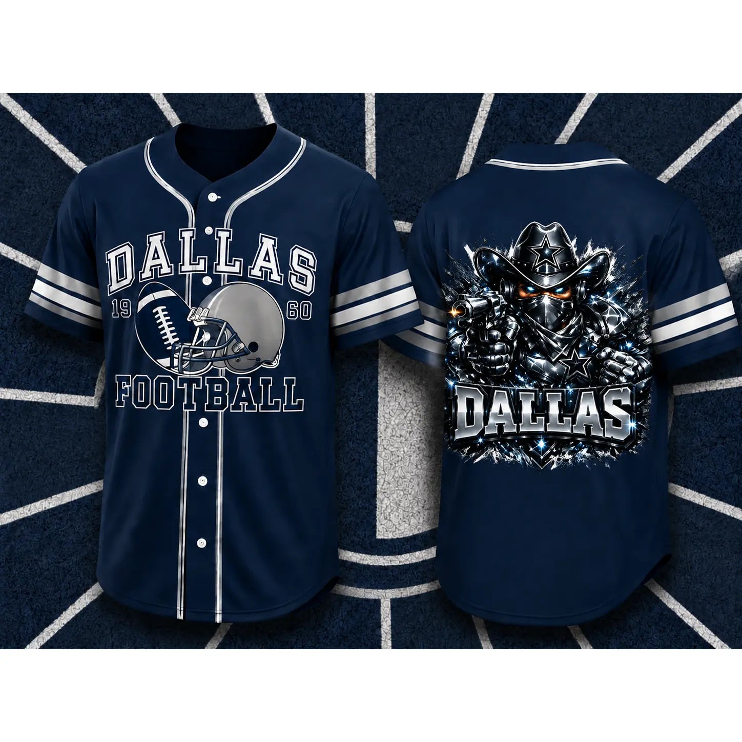 Football Game Day Team Fan Baseball Jersey