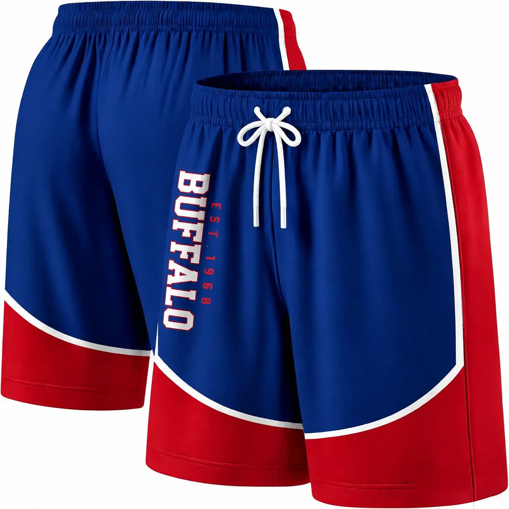 Football Fans Board Shorts With Lining Men Swim Trunks