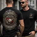 Retro Metal‑Style Emblem Men T‑Shirt