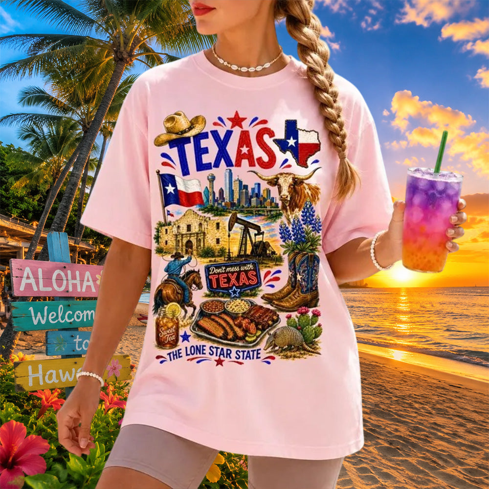 Lone Star State Travel Western Cowboy Texas T-shirt