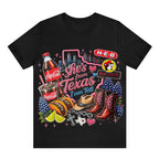 "She's From Texas I Can Tell" Cuffed-sleeve Texas Residents T-shirt