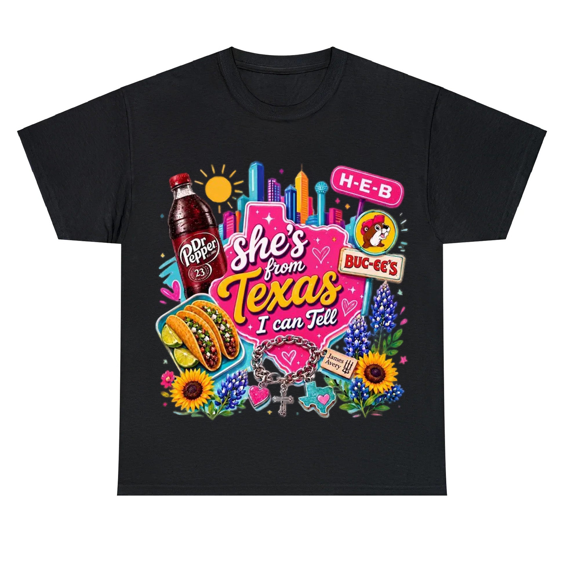 "She's From Texas I Can Tell" Texas T-shirt