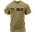 USMC Split Flag Coyote Brown Shirt