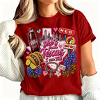 "She's From Texas I Can Tell" Unisex Cuffed-sleeve Texas Residents T-shirt