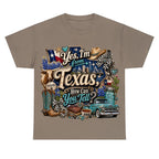 Yes I'm From Texas, How Can You Tell Retro Texas T-shirt