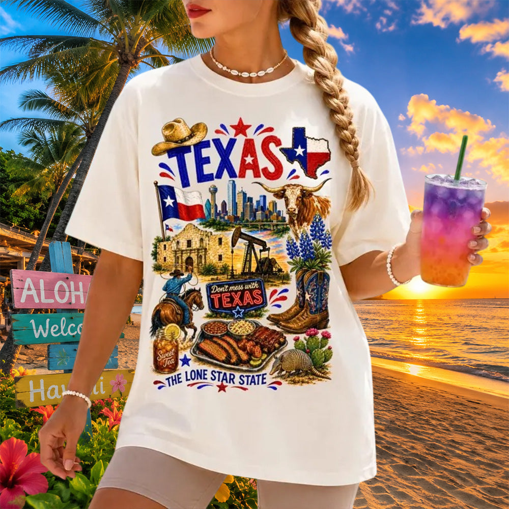 Lone Star State Travel Western Cowboy Texas T-shirt