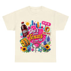 "She's From Texas I Can Tell" Texas T-shirt