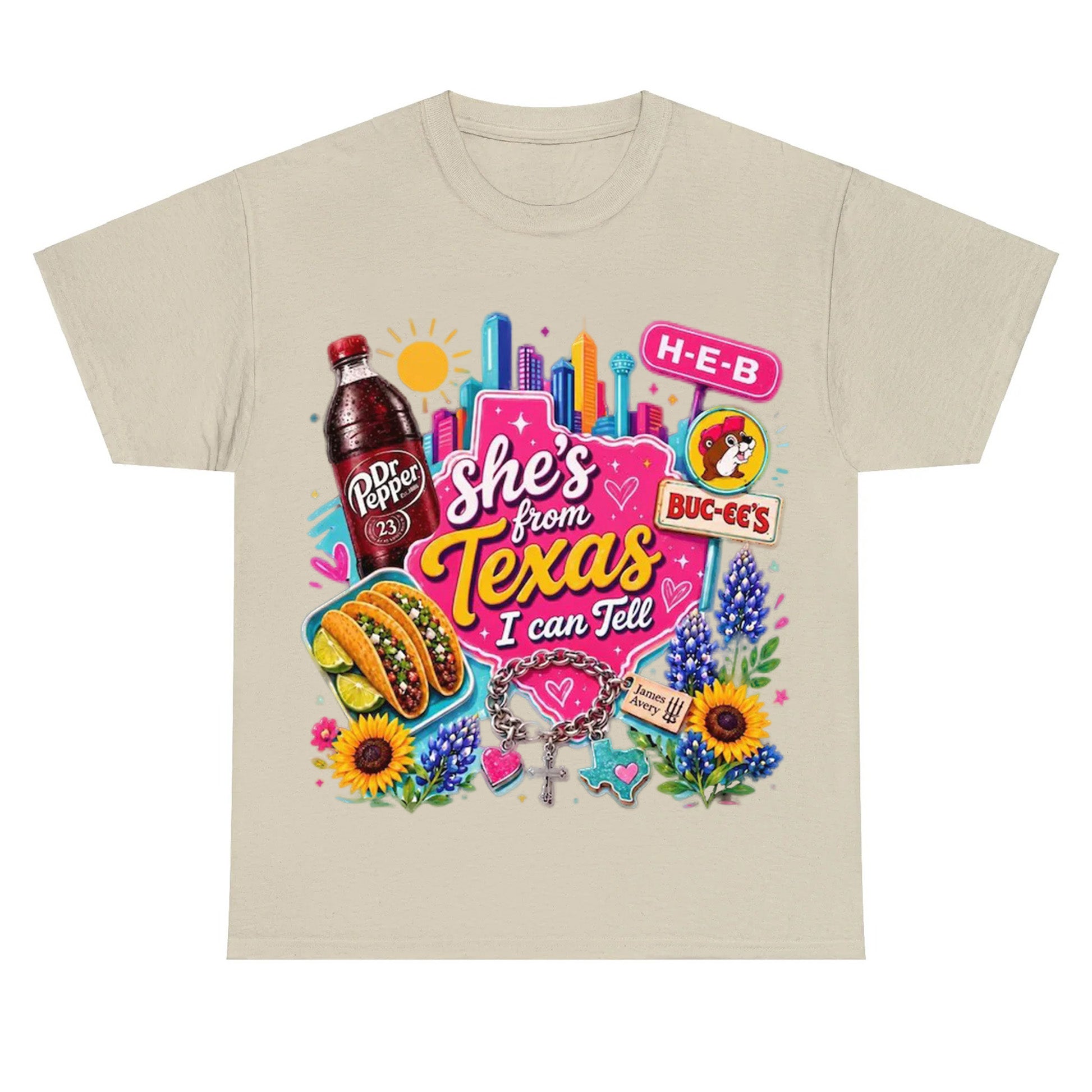 "She's From Texas I Can Tell" Texas T-shirt