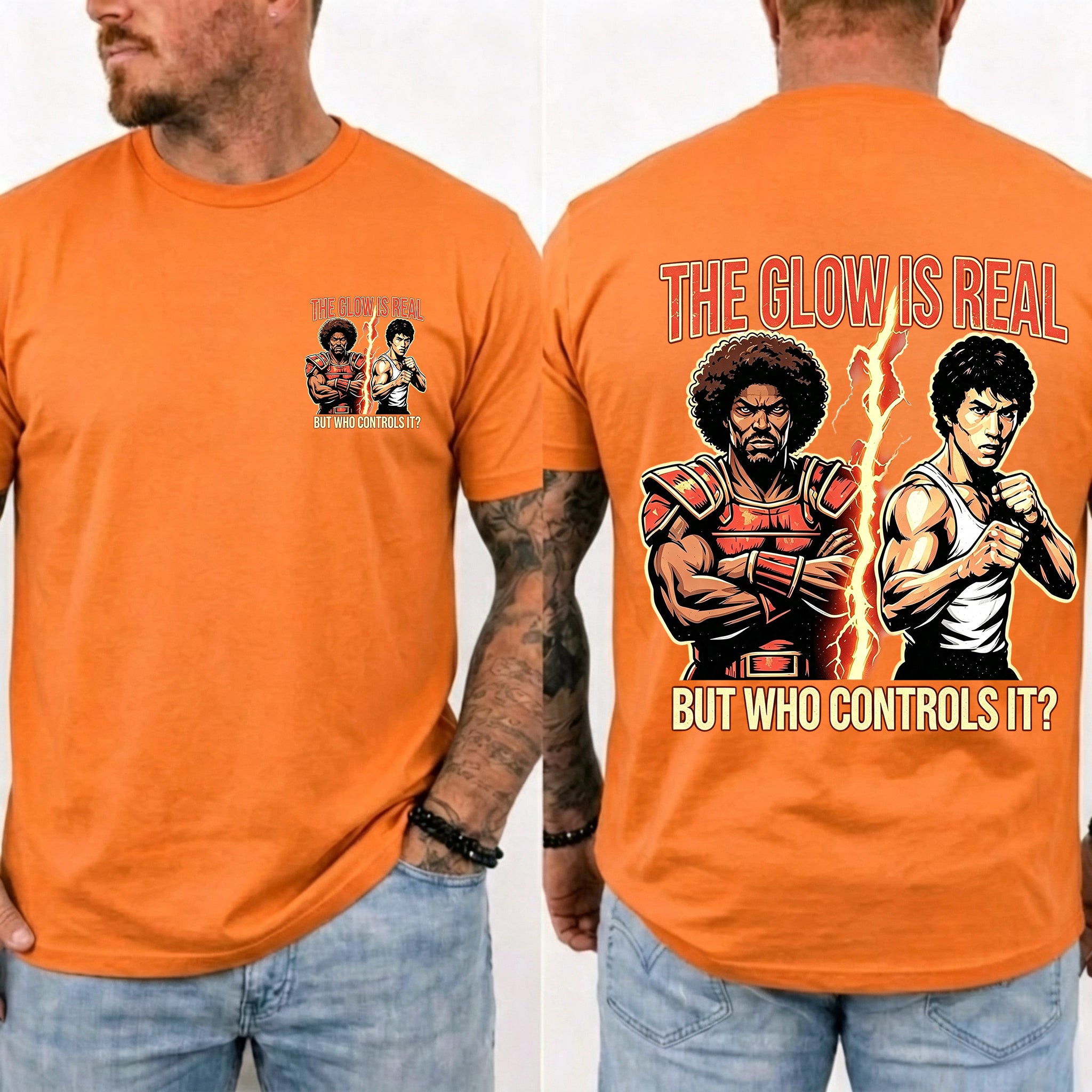Sho' Nuff's Gym Double‑Sided Print T‑Shirt Retro Movie Graphic Tee