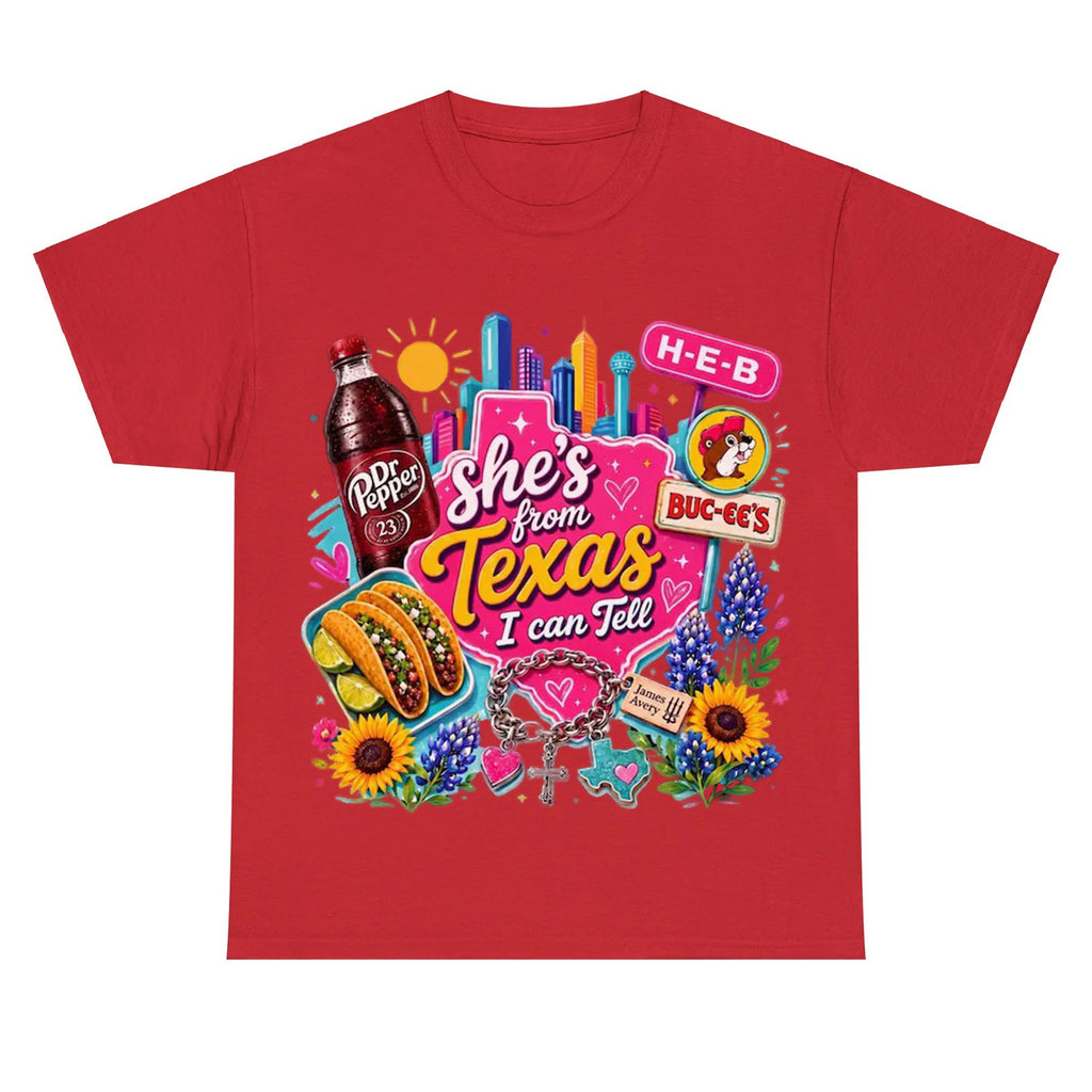 "She's From Texas I Can Tell" Texas T-shirt