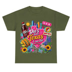 "She's From Texas I Can Tell" Texas T-shirt