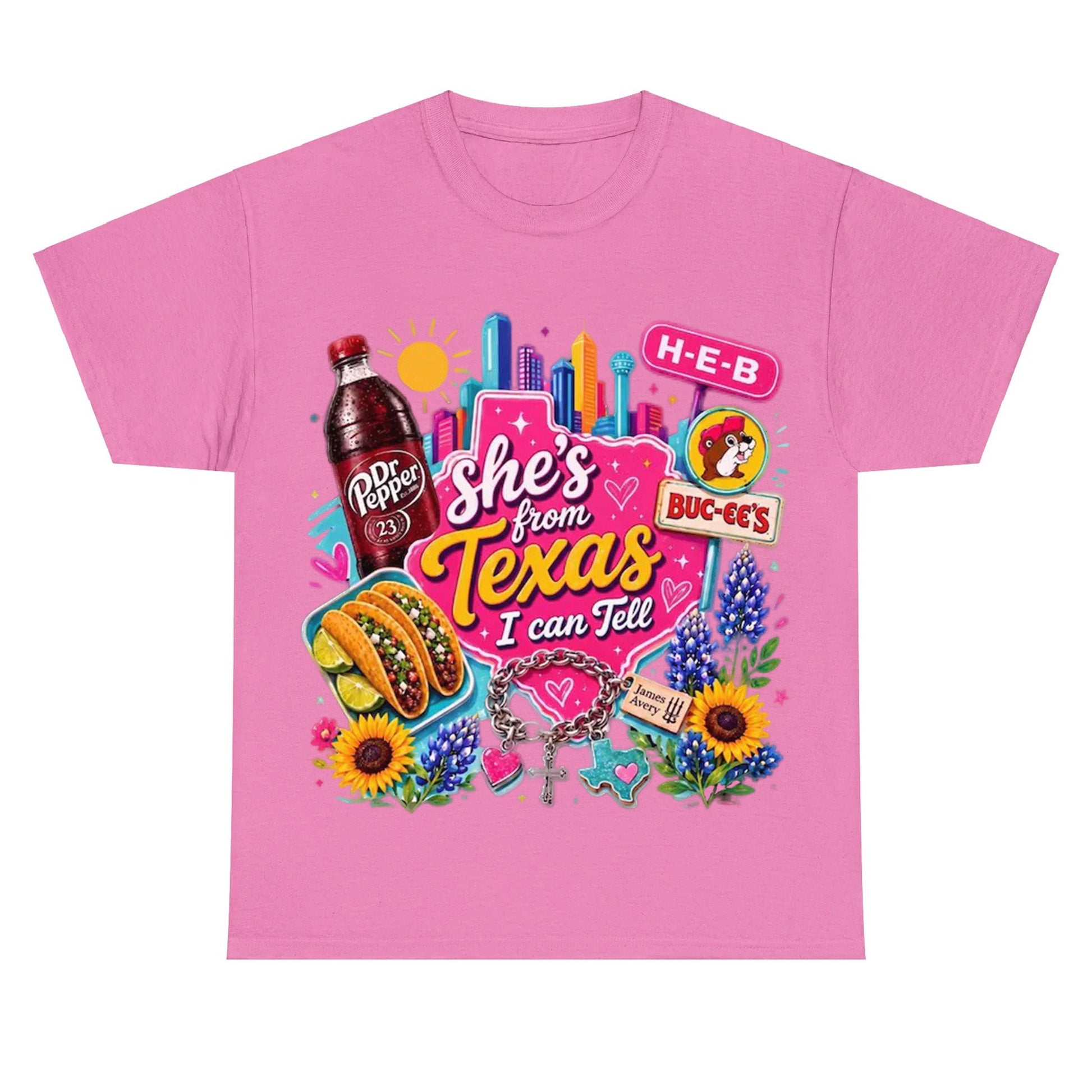 "She's From Texas I Can Tell" Texas T-shirt