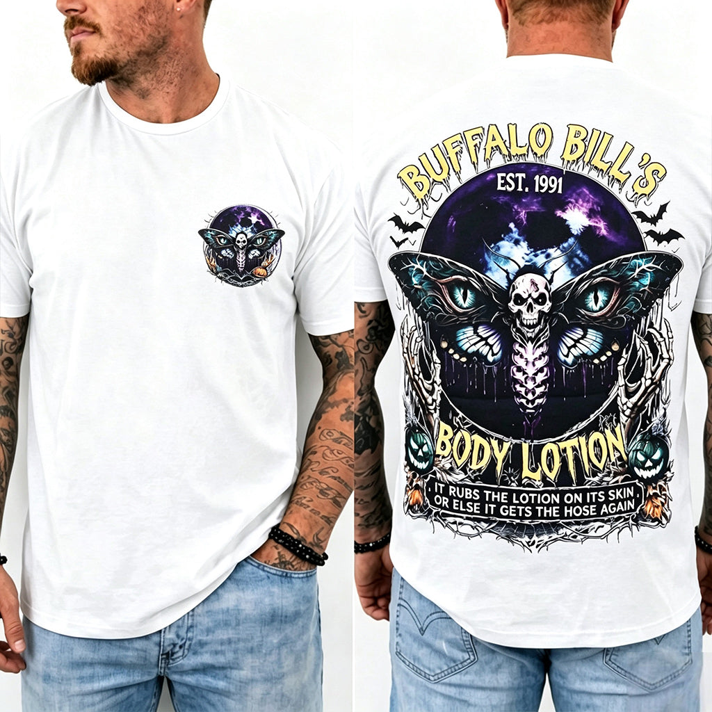 Vintage Horror Movie Double‑Sided Print T‑Shirt