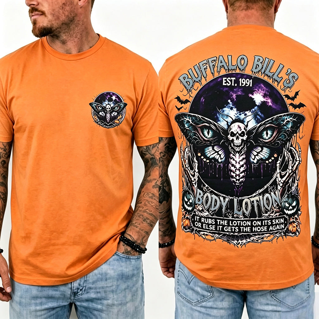 Vintage Horror Movie Double‑Sided Print T‑Shirt