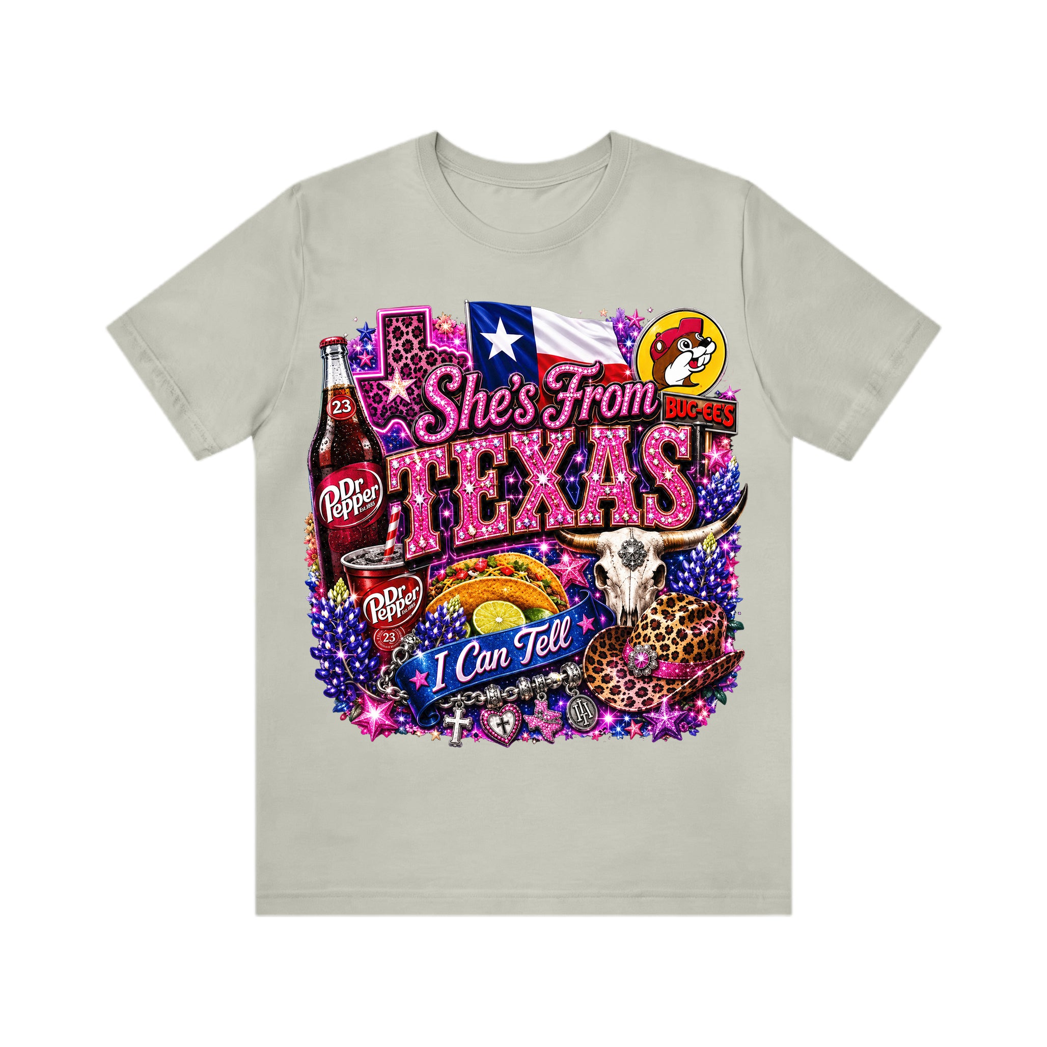 Shes from texas i can tell Unisex T-shirt