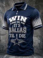 Men's Football Short-Sleeve Polo Shirt
