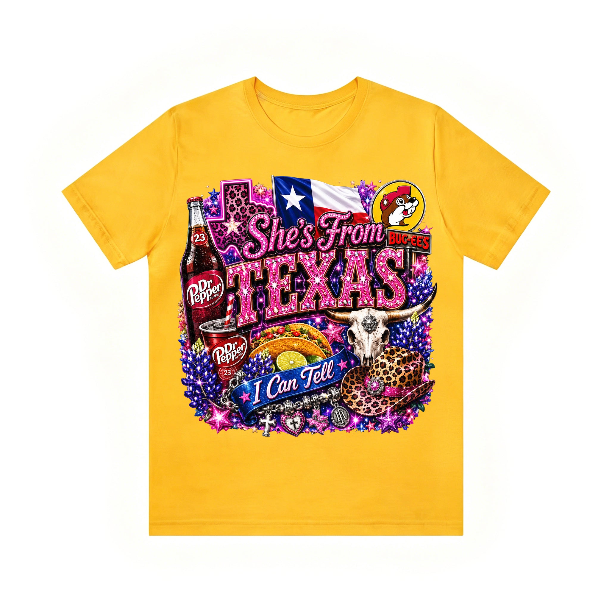 Shes from texas i can tell Unisex T-shirt