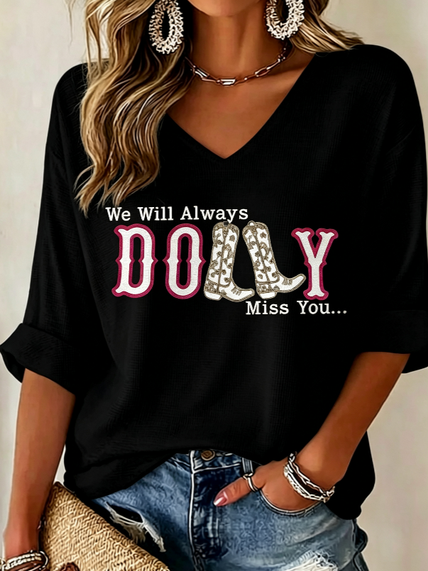 Women'S Country Music Printed Casual T-Shirt