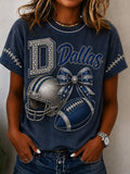 Women's Football Print T-shirt