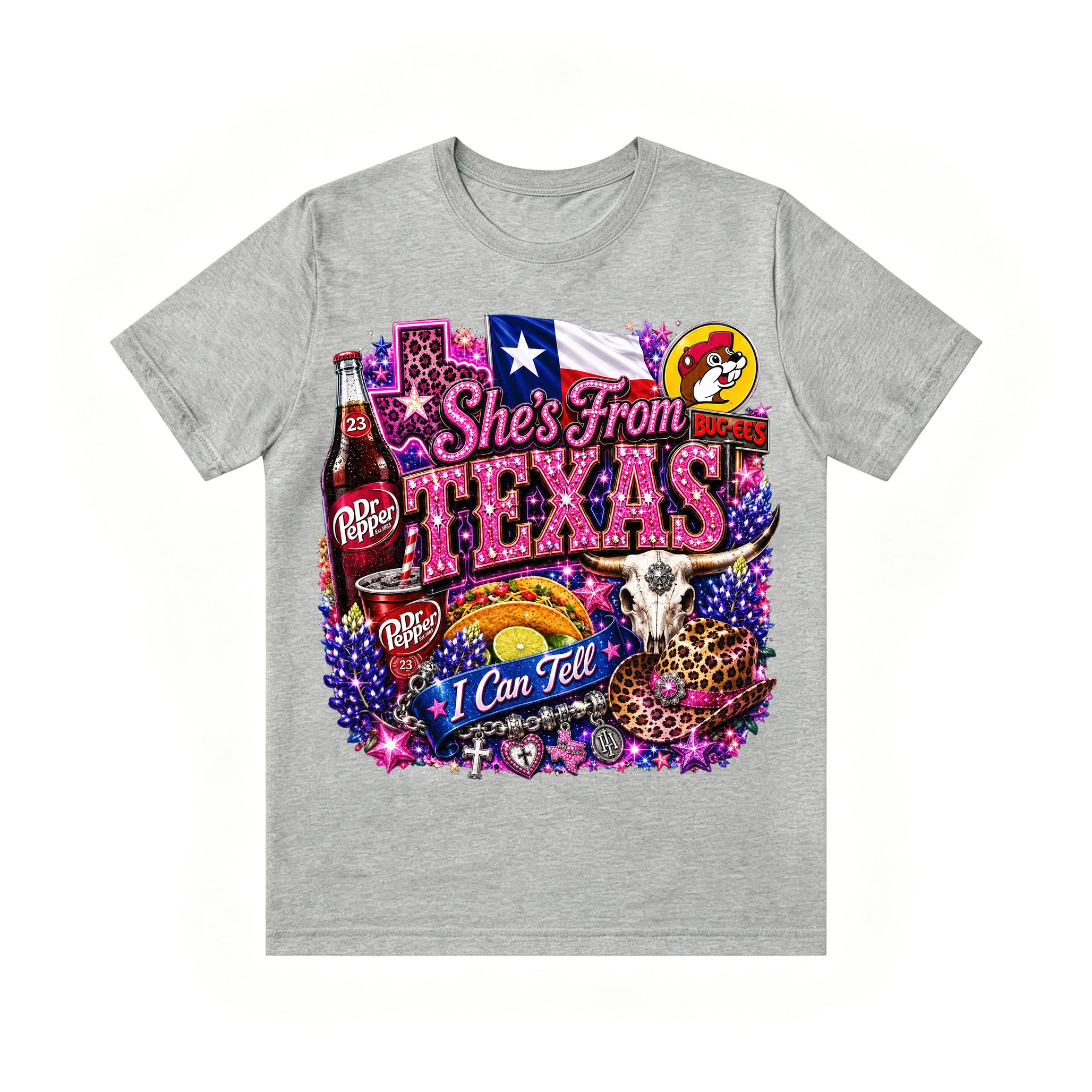 Shes from texas i can tell Unisex T-shirt