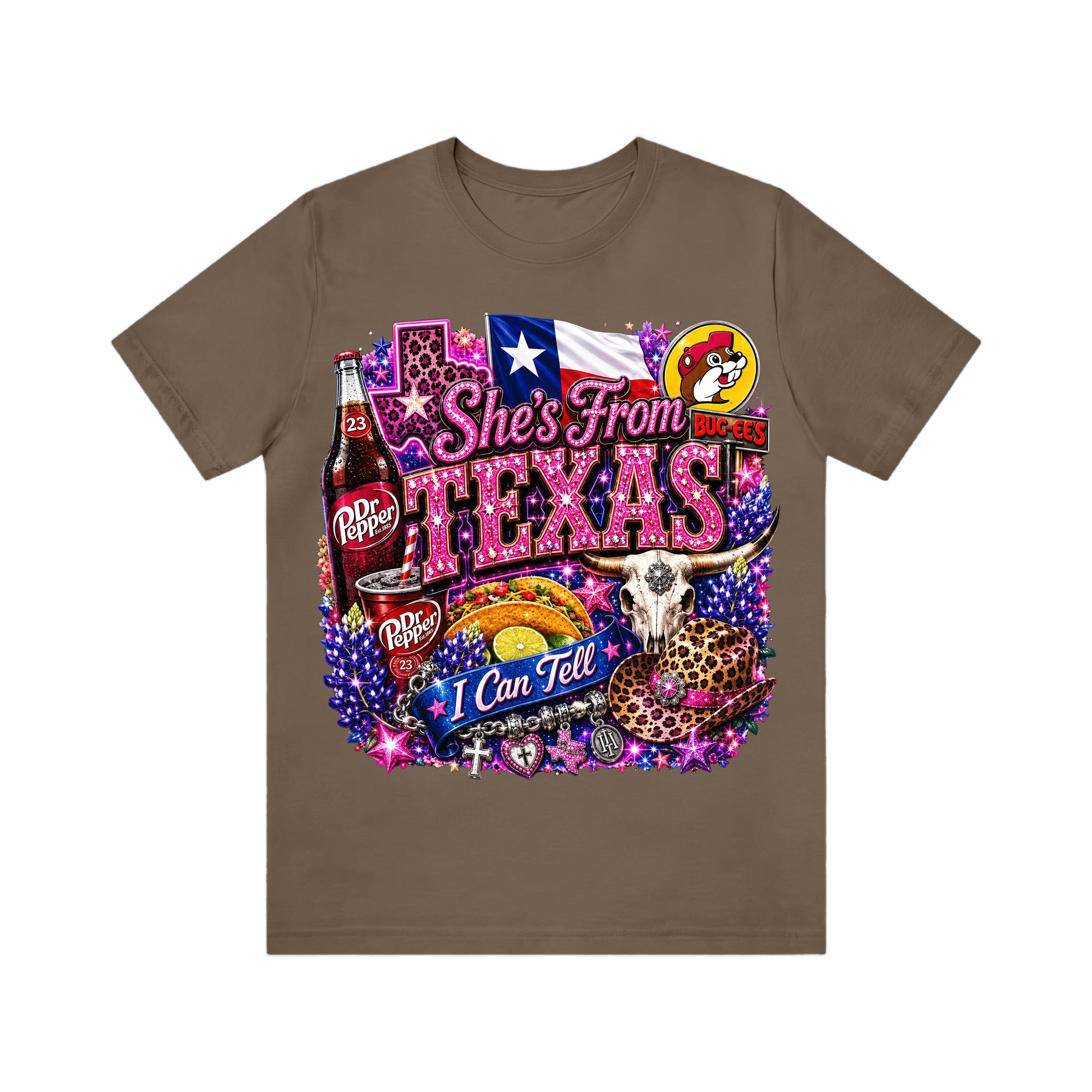 Shes from texas i can tell Unisex T-shirt