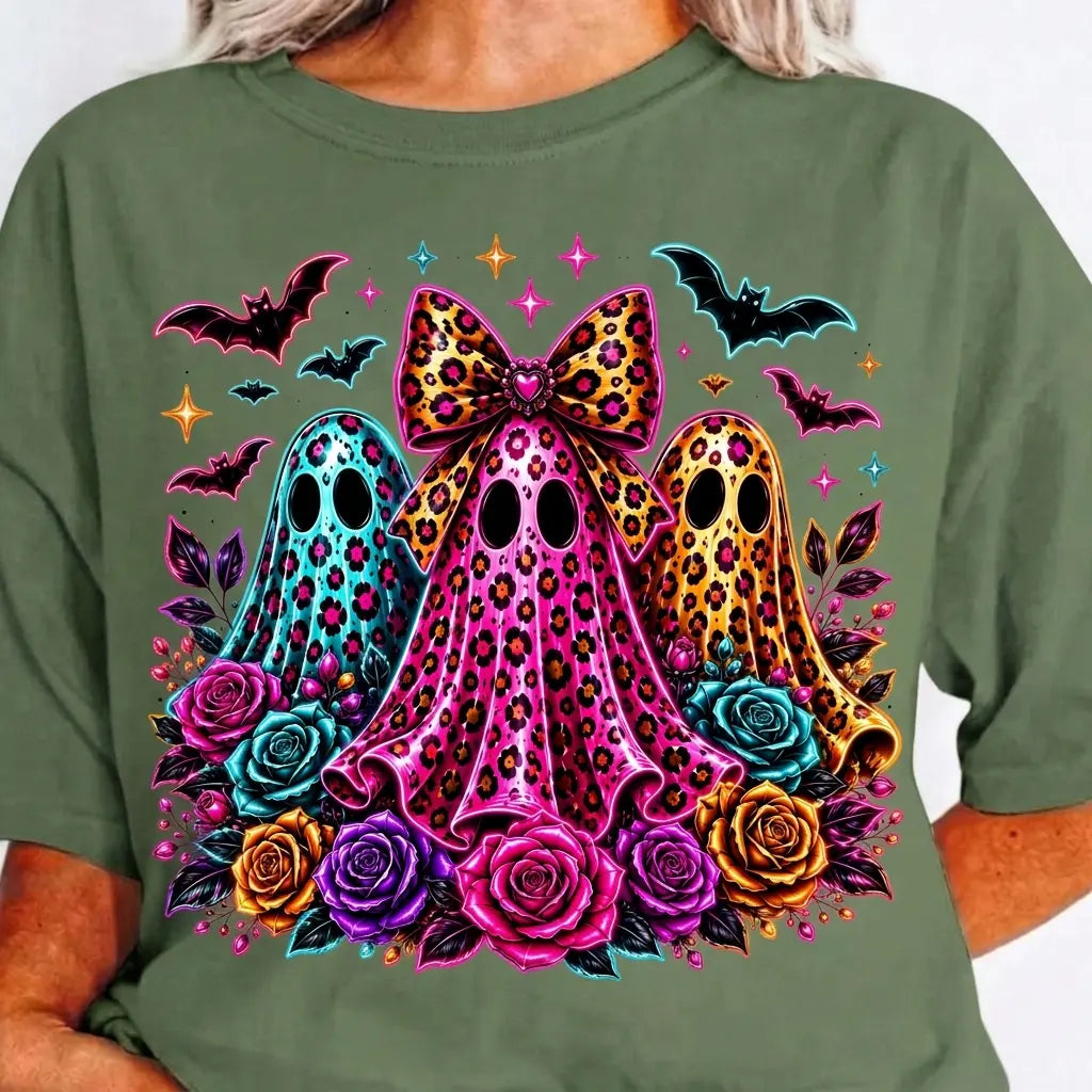 Leopard Ghost Halloween Shirt