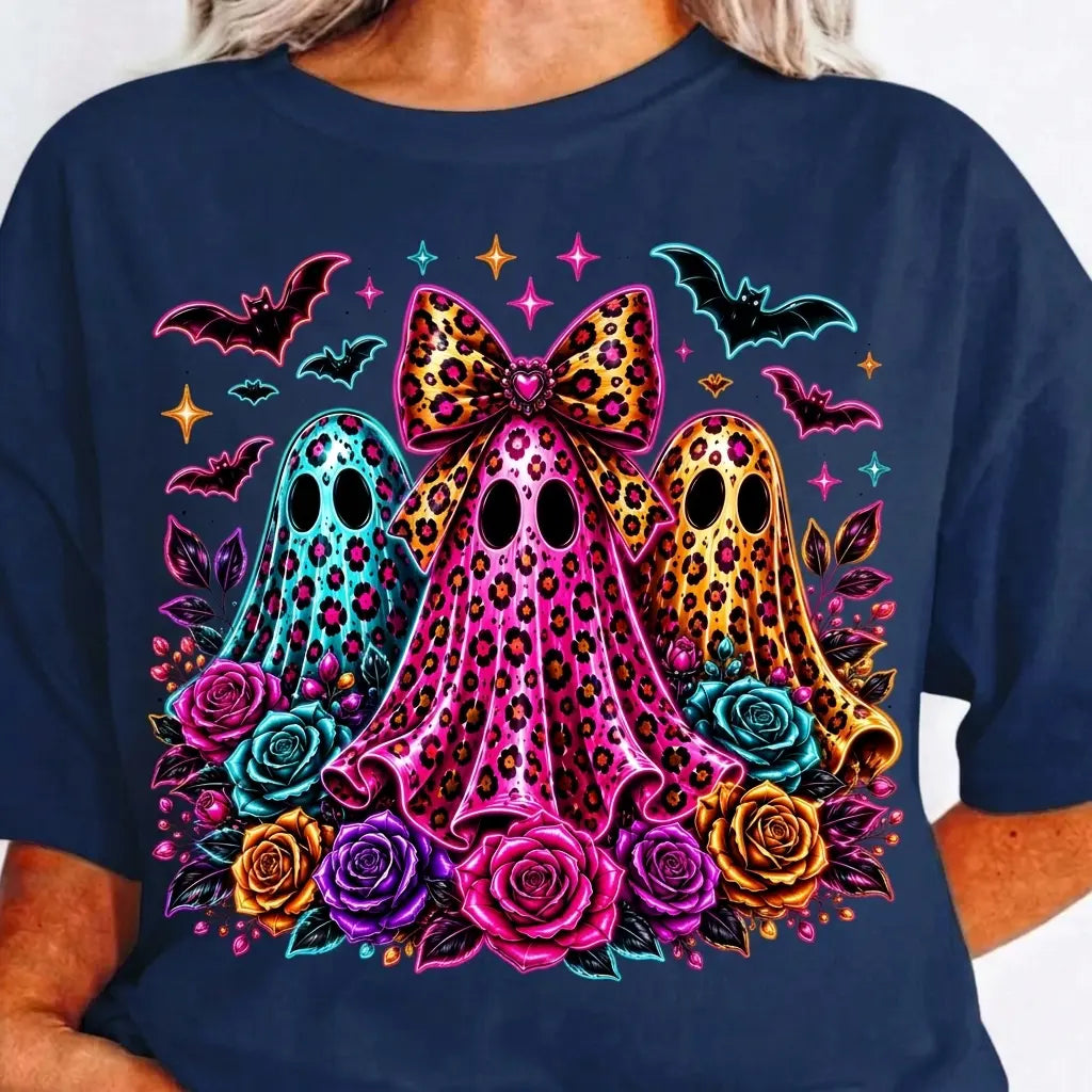 Leopard Ghost Halloween Shirt