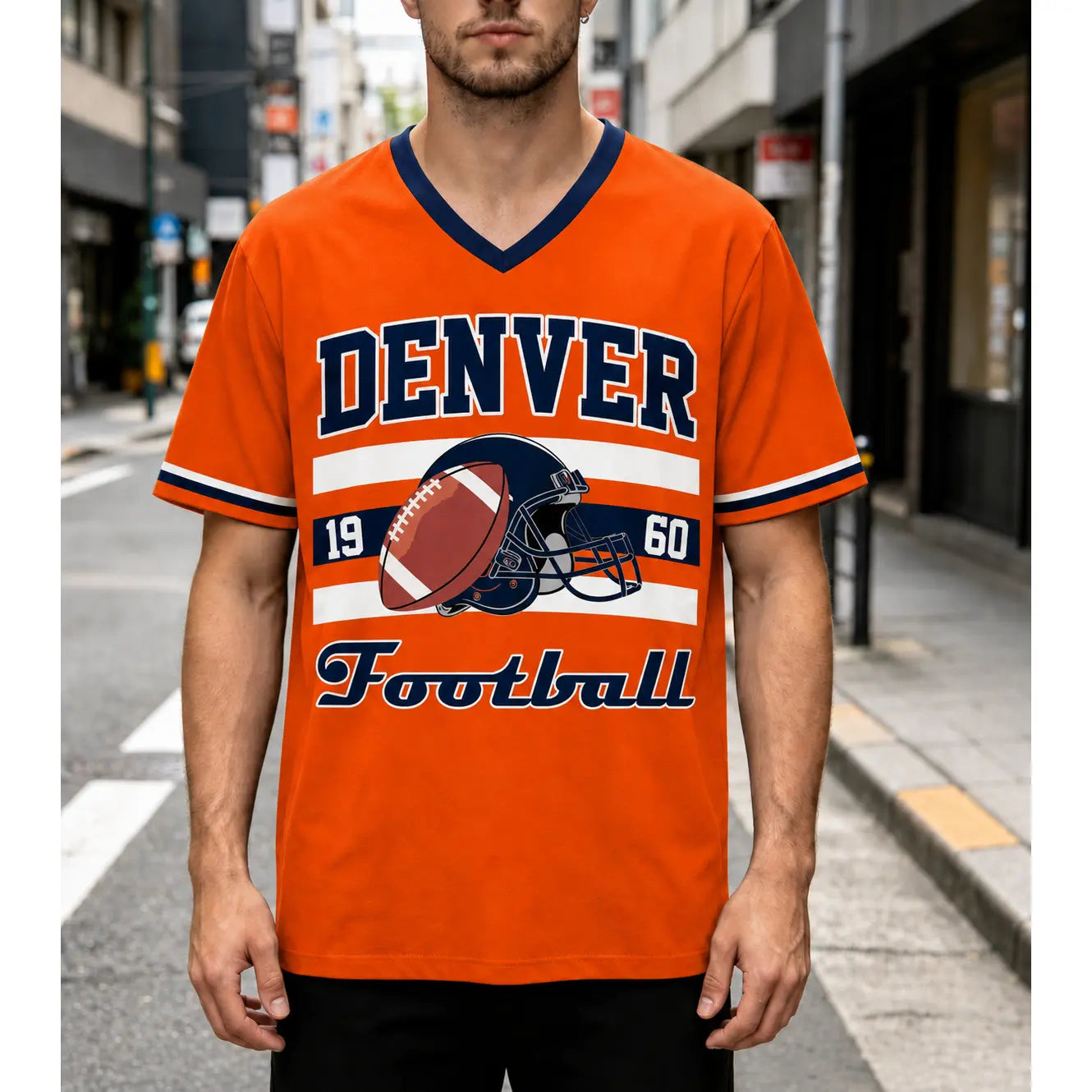Football Classic V-Neck Fan Jersey