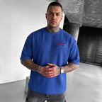 Buffalo Bills Embroidered Men's Ribbed Oversized T-Shirt