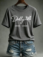 Women'S Commemorative Printed Casual T-Shirt