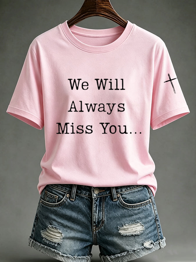 Women'S Commemorative Printed Casual T-Shirt