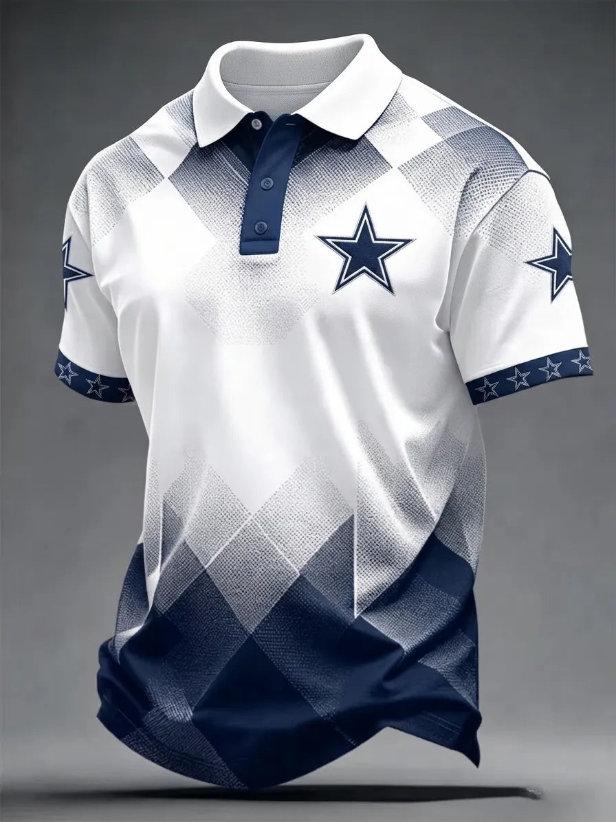 Men's Dallas   Football   Print Polo Shirt
