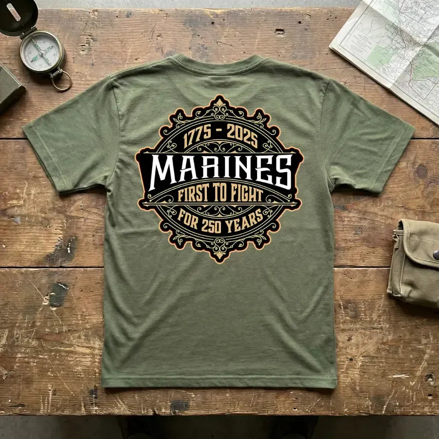 Marines 250th Anniversary 1775–2025 Graphic T-Shirt