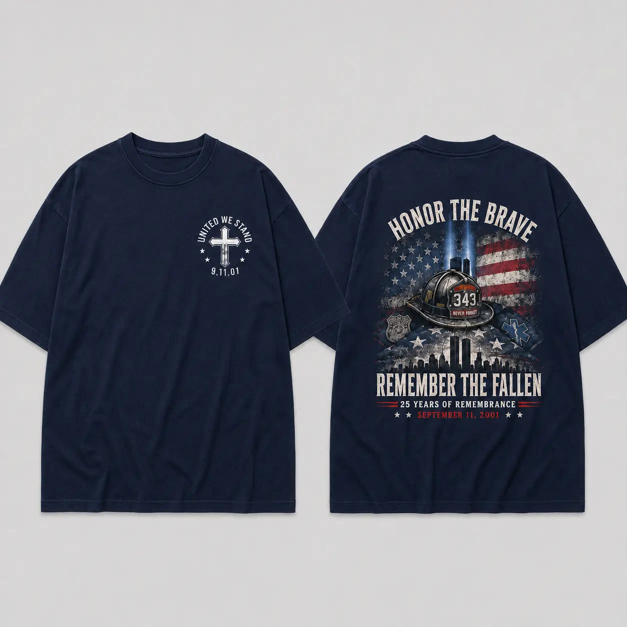 September 11 Memorial Shirt, 25th Anniversary Memorial Shirt