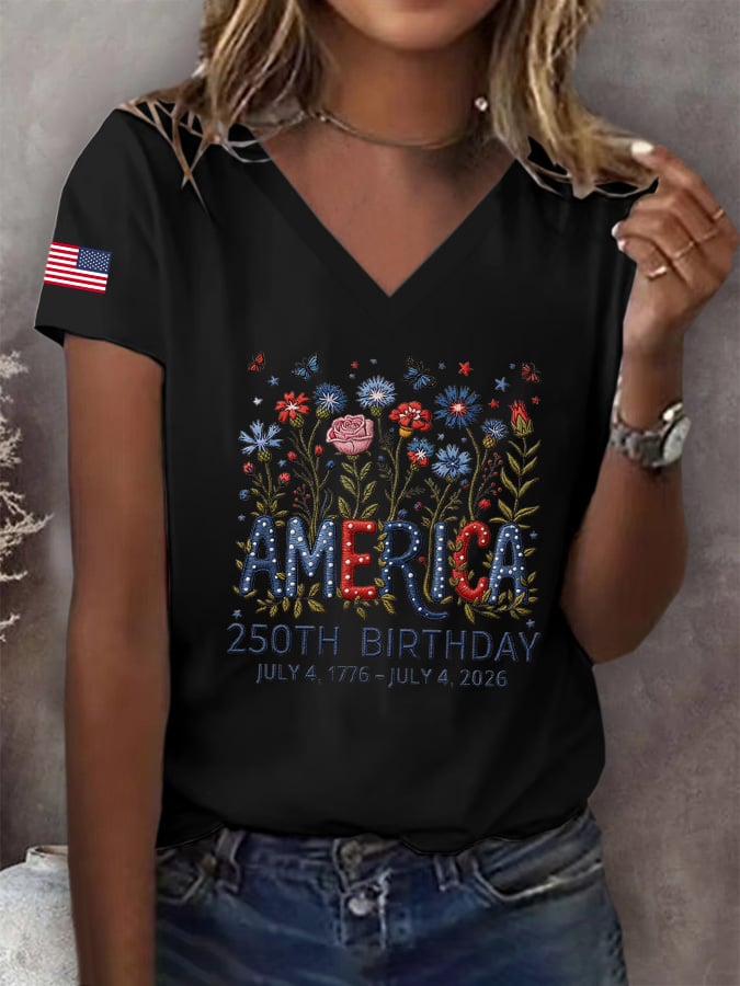 Women's America 250th Birthday T-Shirt