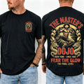 Vintage Martial Arts Dojo Graphic Double Sided Casual Short Sleeve Tee