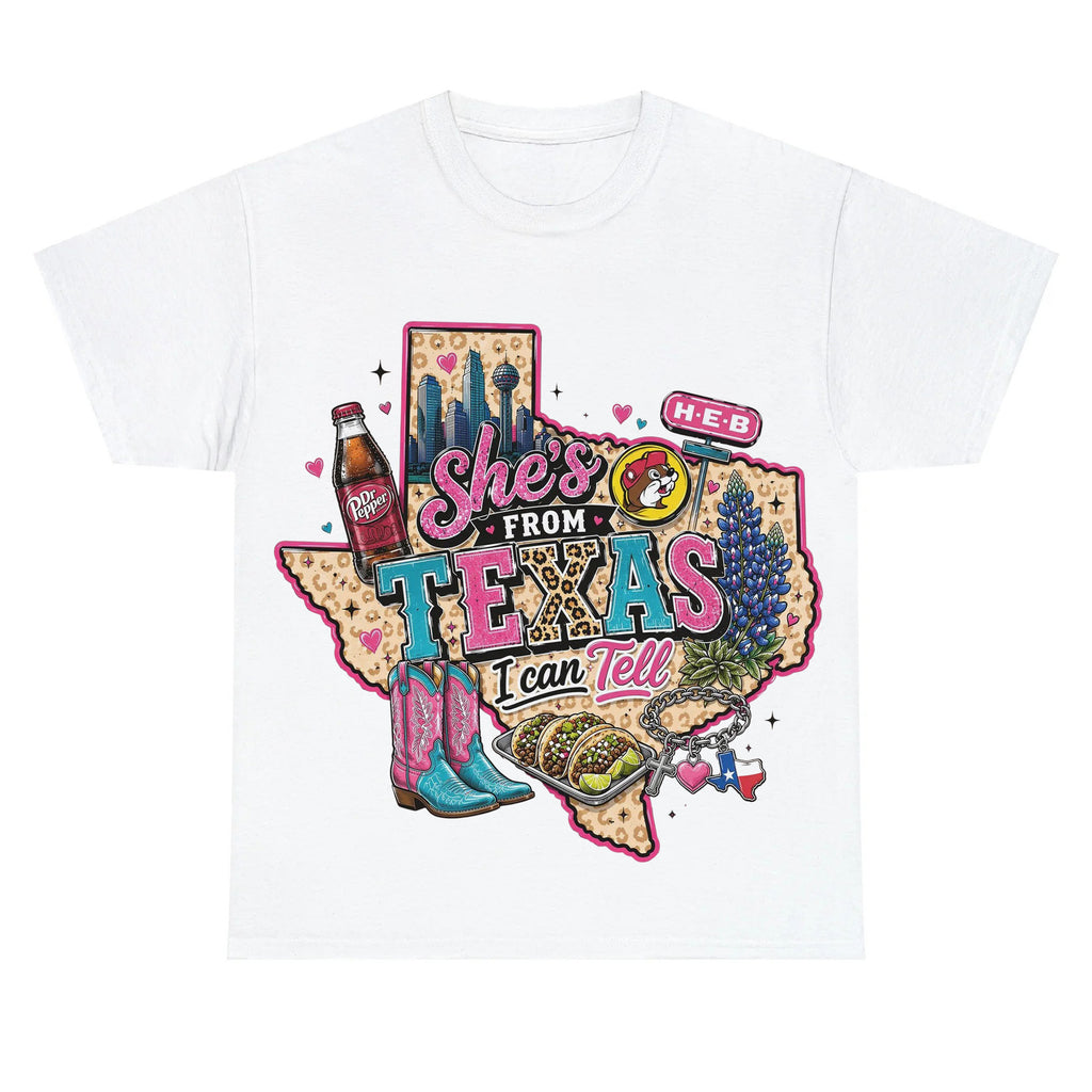 Shes From Texas I Can Tell - Western Southern Vibes T-shirt