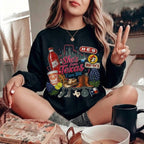 She's From Texas Graphic Crewneck Sweatshirt