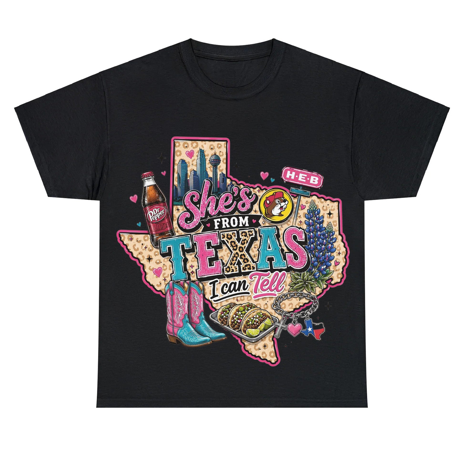 Shes From Texas I Can Tell - Western Southern Vibes T-shirt