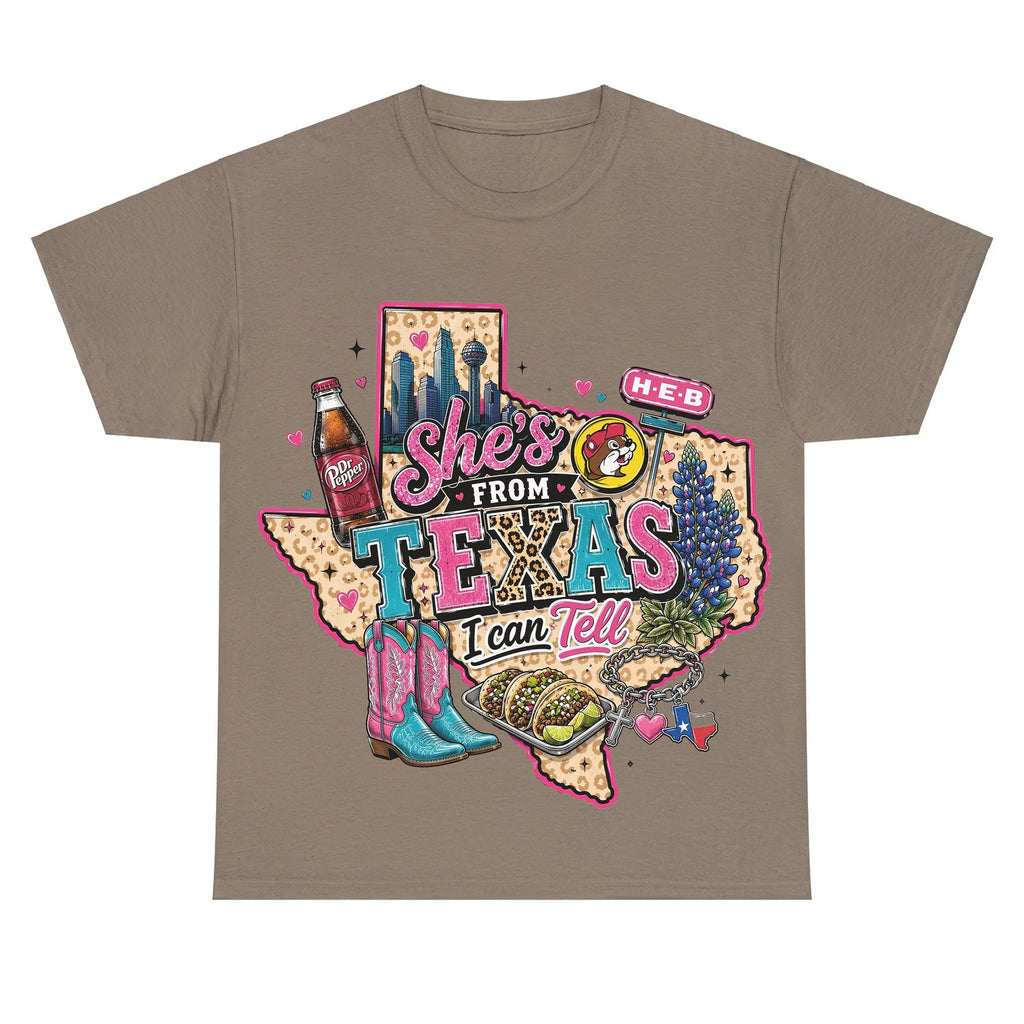 Shes From Texas I Can Tell - Western Southern Vibes T-shirt