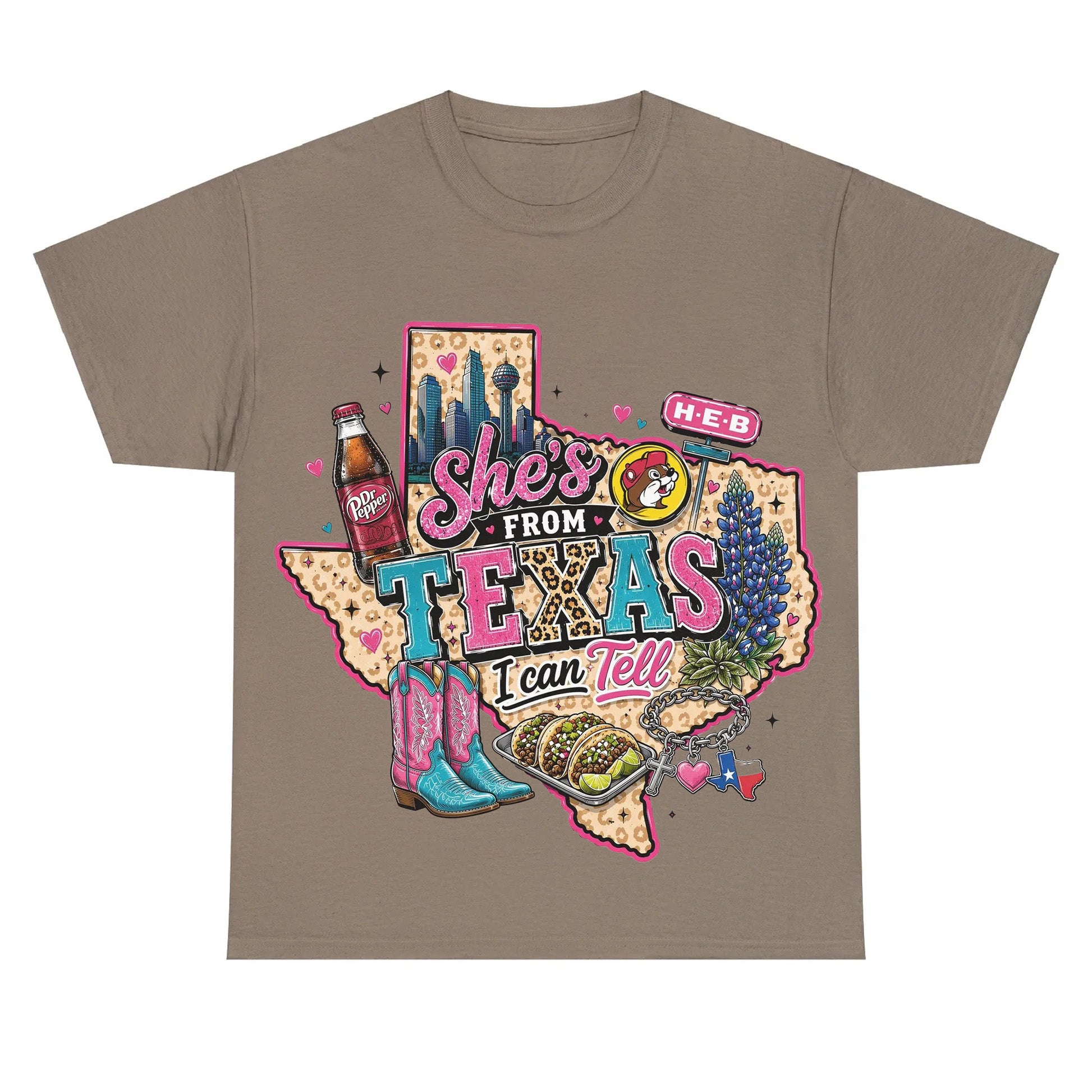 Shes From Texas I Can Tell - Western Southern Vibes T-shirt