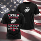 "Being A Marine Is A Choice Being A Retired Marine Is An Honor" Military T-shirt