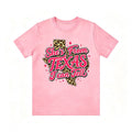 She's From Texas I Can Tell Leopard Texas Map Graphic T‑Shirt