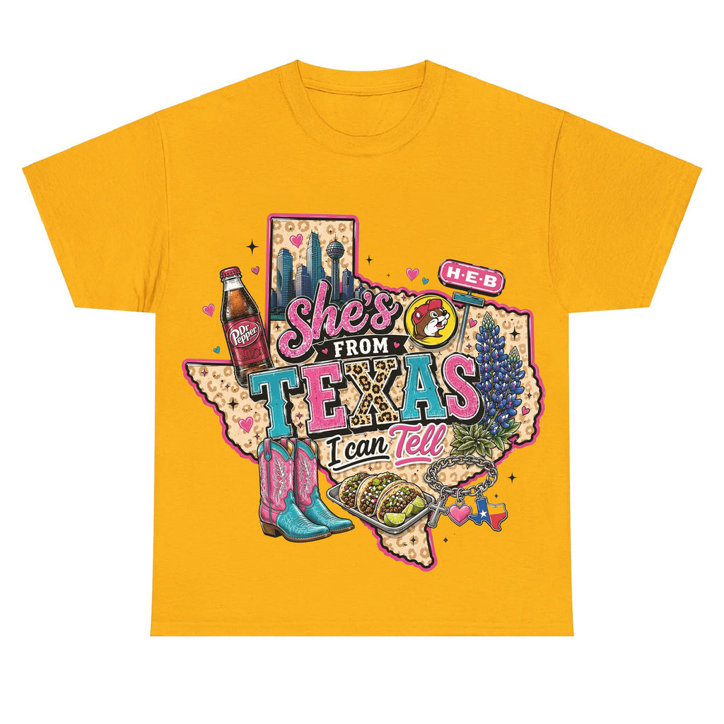Shes From Texas I Can Tell - Western Southern Vibes T-shirt