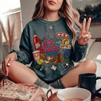 She's From Texas Graphic Crewneck Sweatshirt